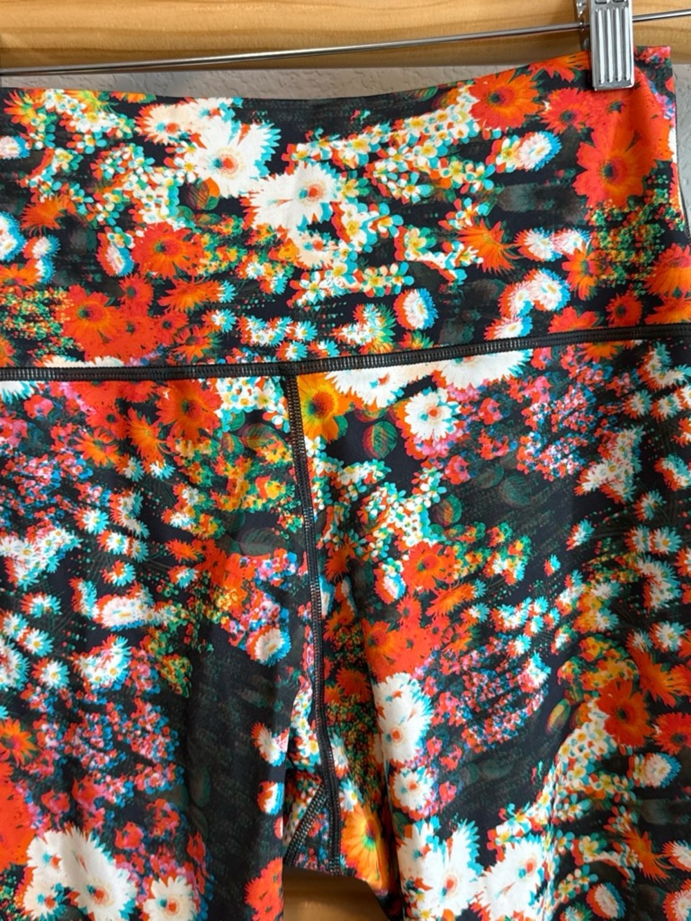 aerie Floral High-Rise Leggings in Black, Red, White